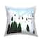 Stupell Industries Busy Ski Slopes Lift Winter Sports Scenery Throw Pillow, 18" x 18"